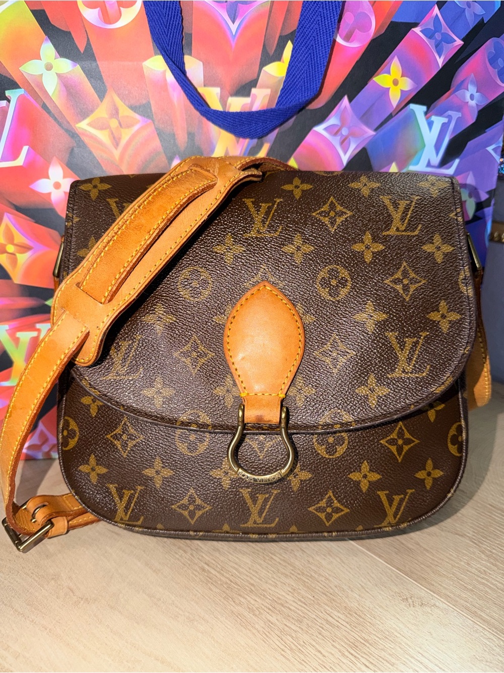 Louis Vuitton Saint Cloud GM Brown Monogram Crossbody Bag
